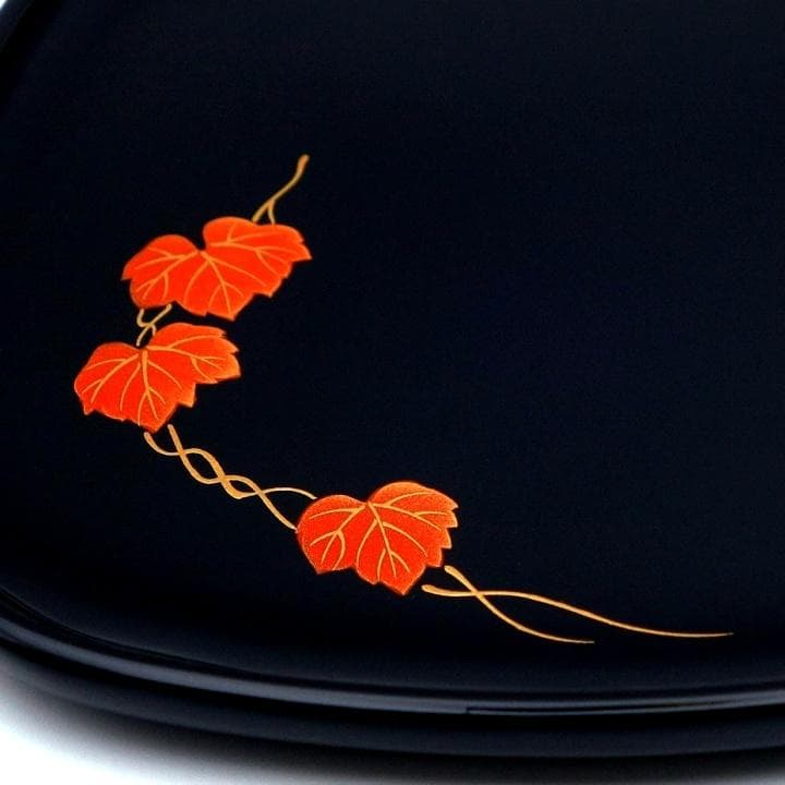 輪島塗 金手描蒔絵 花絵変わり 銘々皿 塩安製 5客セット