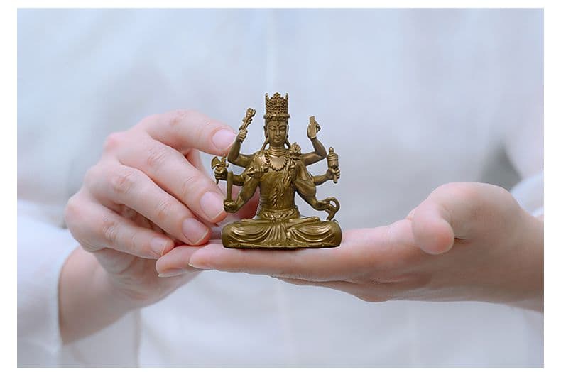 仏教美術 仏像 大随求菩薩 小仏像 銅製 銅器