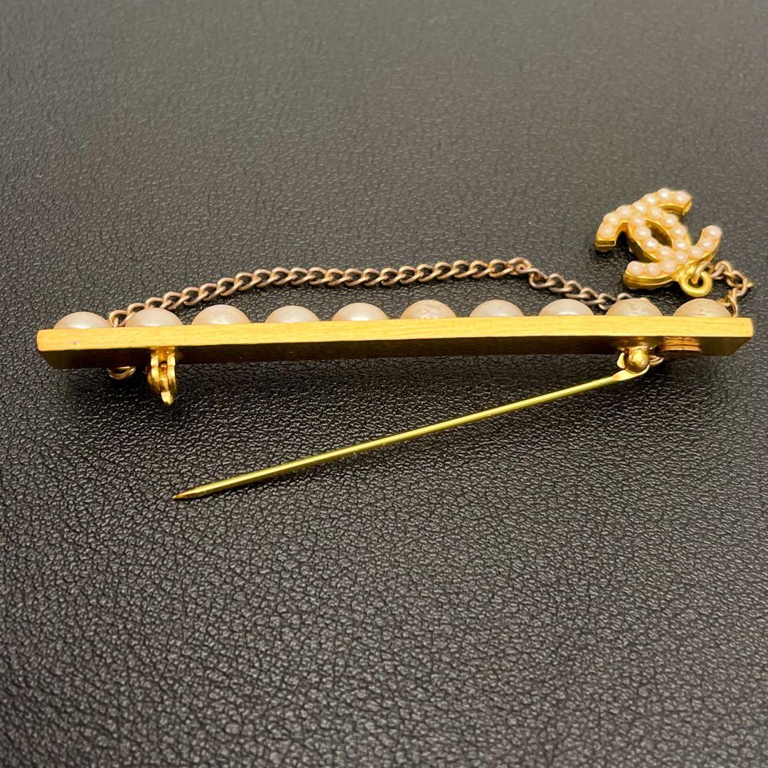 シャネル ココマーク フェイク パール ブローチ ゴールド コサージュ 01A