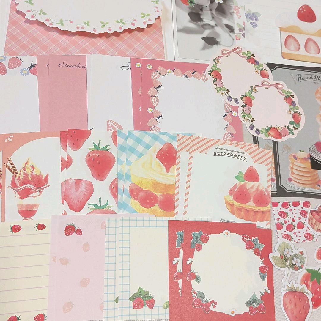 【おすそ分け】苺いっぱいセット　手帳デコ