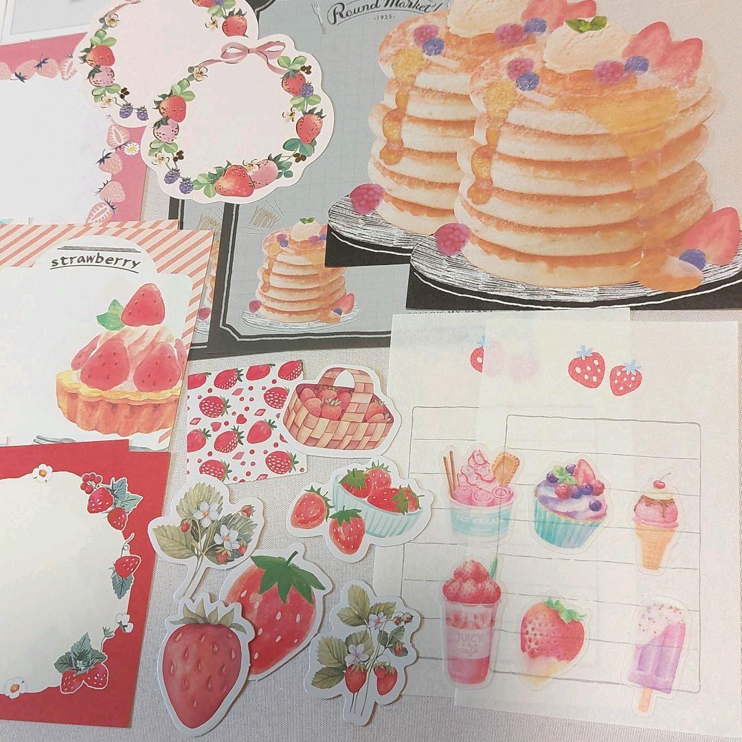 【おすそ分け】苺いっぱいセット　手帳デコ