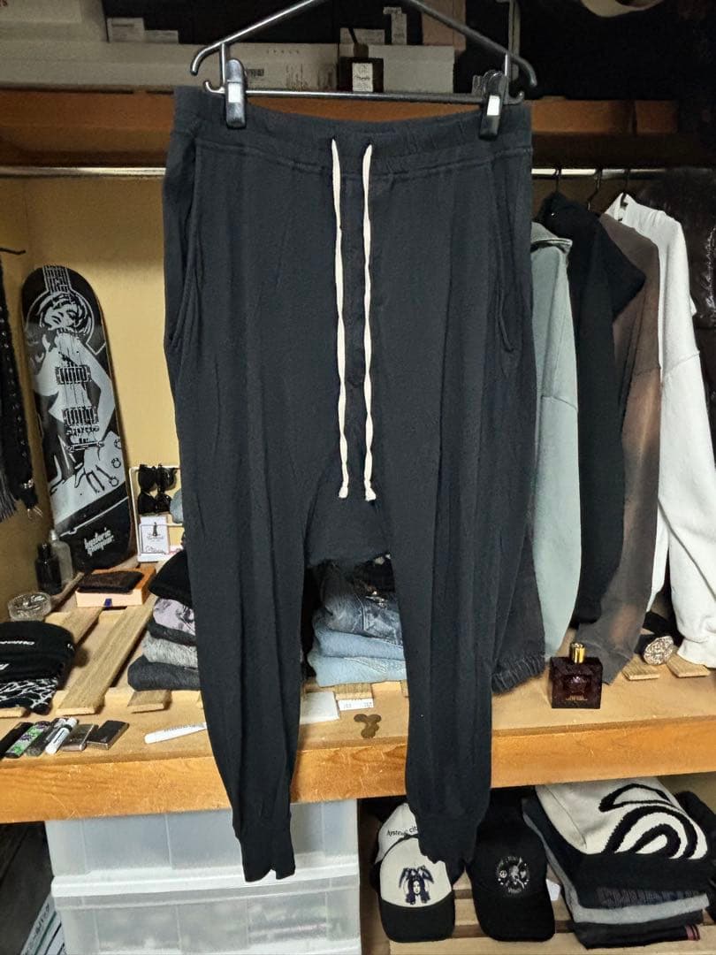 リックオウエンス ダークシャドウ プリズナードローストリング サルエルパンツ M