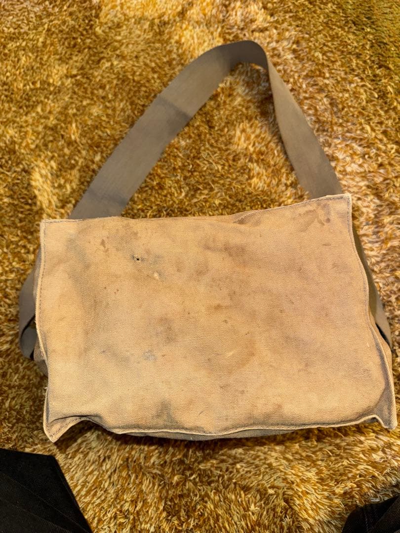 希少 40s USN NAVY 海軍 ガスマスクバッグ Ⅳ ショルダーバッグ