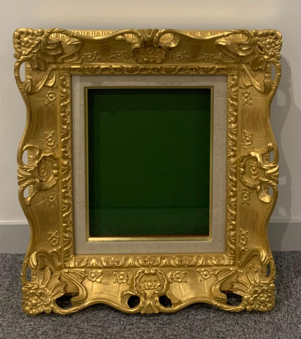 油彩額　大額7805 F3 ゴールド アクリル