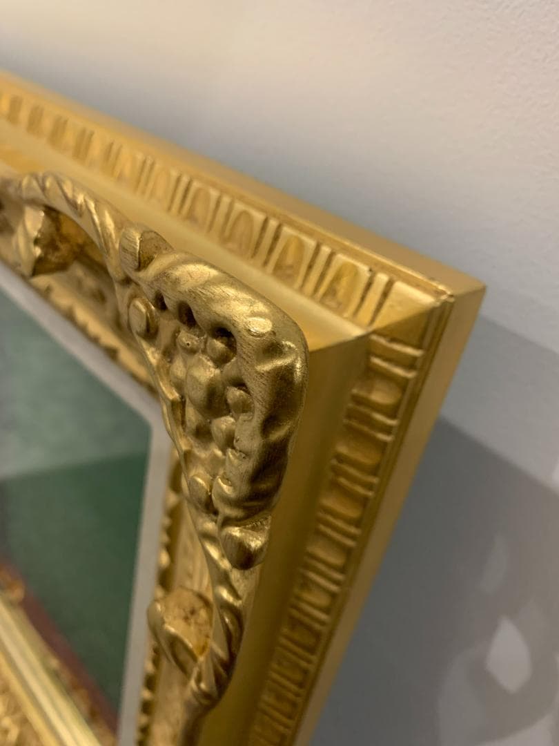 油彩額　大額7805 F3 ゴールド アクリル