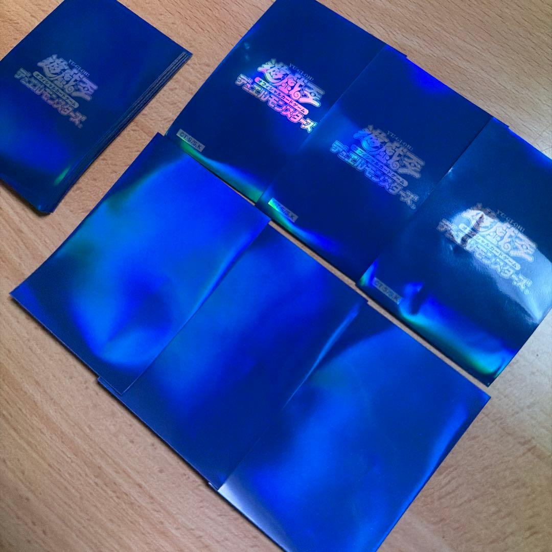 遊戯王　初期ロゴ　初期スリーブ　機械の叛乱　ブルー　21枚