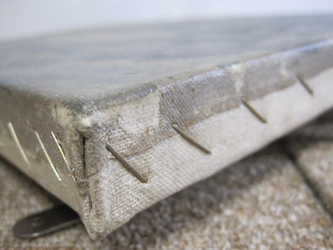 作者不詳 古い油絵 自然 滝 森 年代詳細不明 修復済み