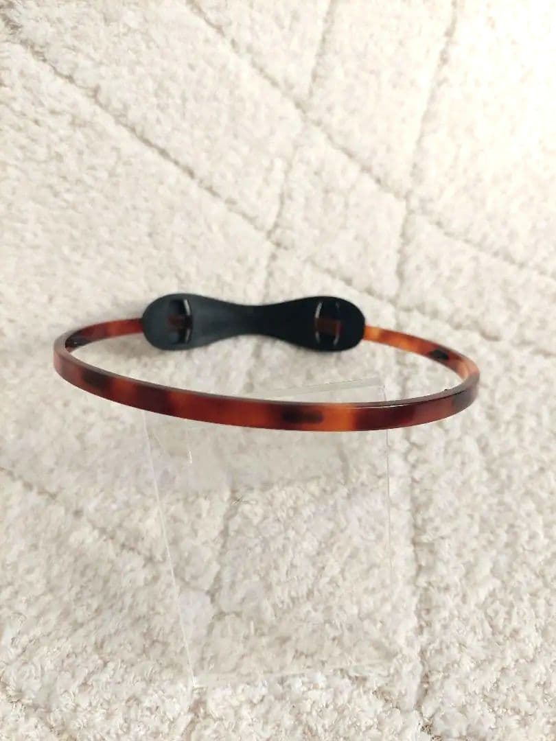 ALEXANDRE DE PARIS ブラウン ヘアバンド(5mm)