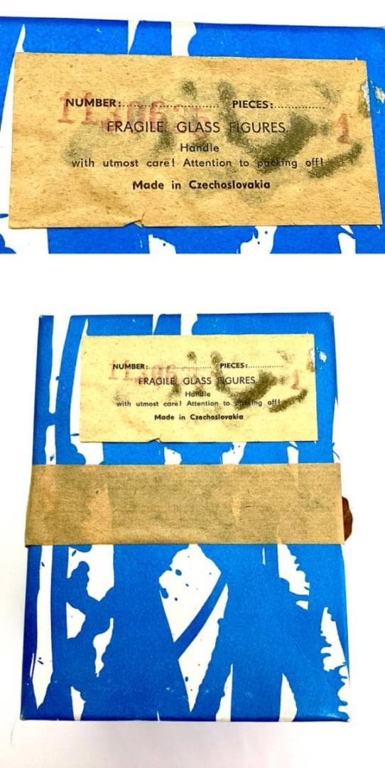 ★FRAGILE,GLASS,FIGURES ガラス製 人形 ポセイドン