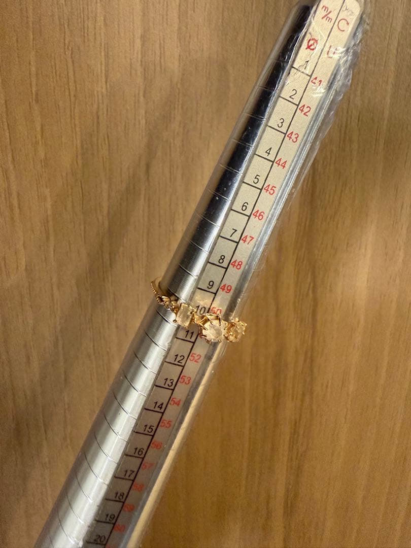 【美品】K10 アガット　agete リング　クォーツ