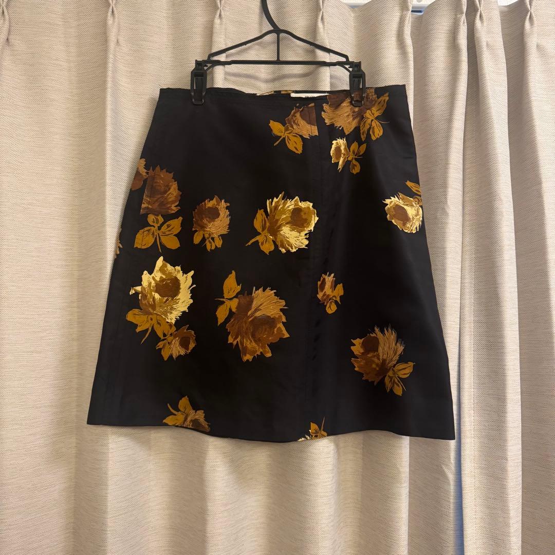 PRADA 花柄 フレアスカート 40