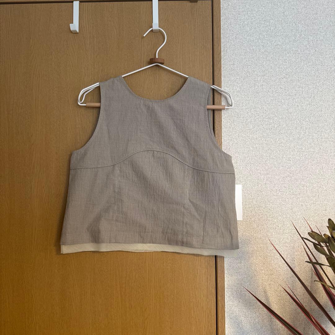 【メルカリ最安】anuke Backopen Check Tops