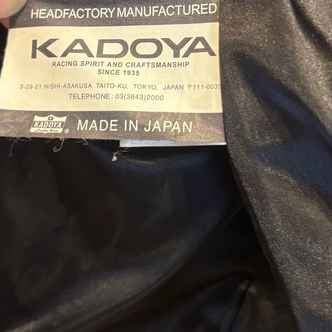 【KADOYA】　ヘッドファクトリー AS-1VS シングルライダースジャケット