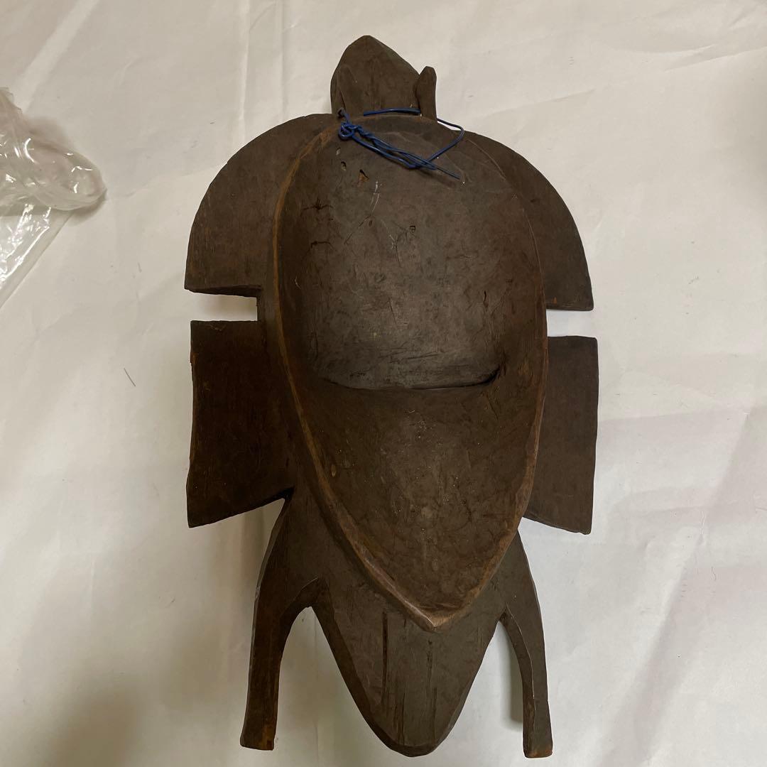 コートジボワールアンティーク　フォルム、鳥、幾何学模様が美しく芸術的な仮面