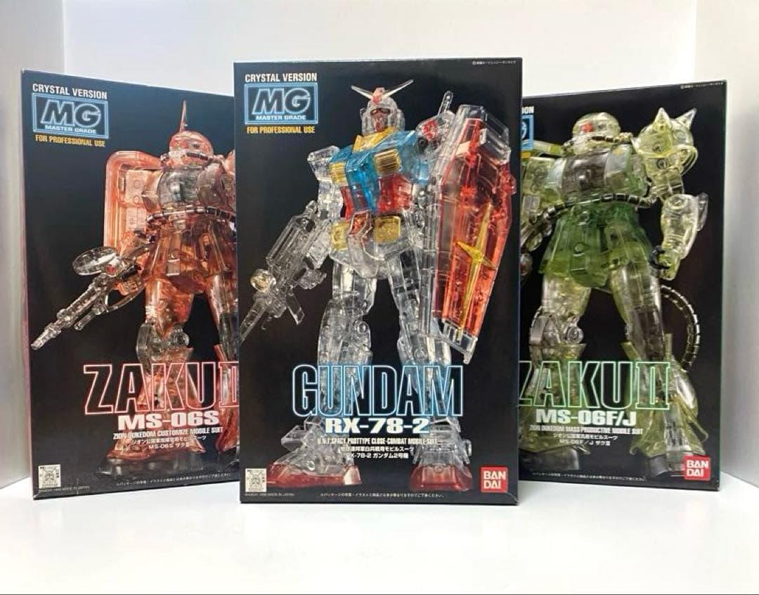 MG クリスタルバージョン　ガンダム　３体まとめ売り　ガンプラ　マスターグレード