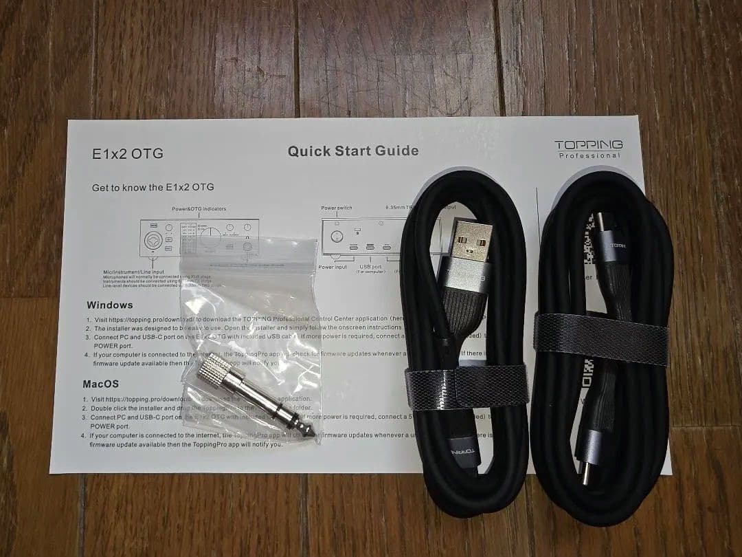 TOPPING Professional E1X2 OTG ブラック