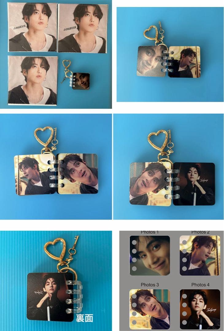 BTS Jungkook マグネットブックマーク6点セット・アルバムキーホルダー
