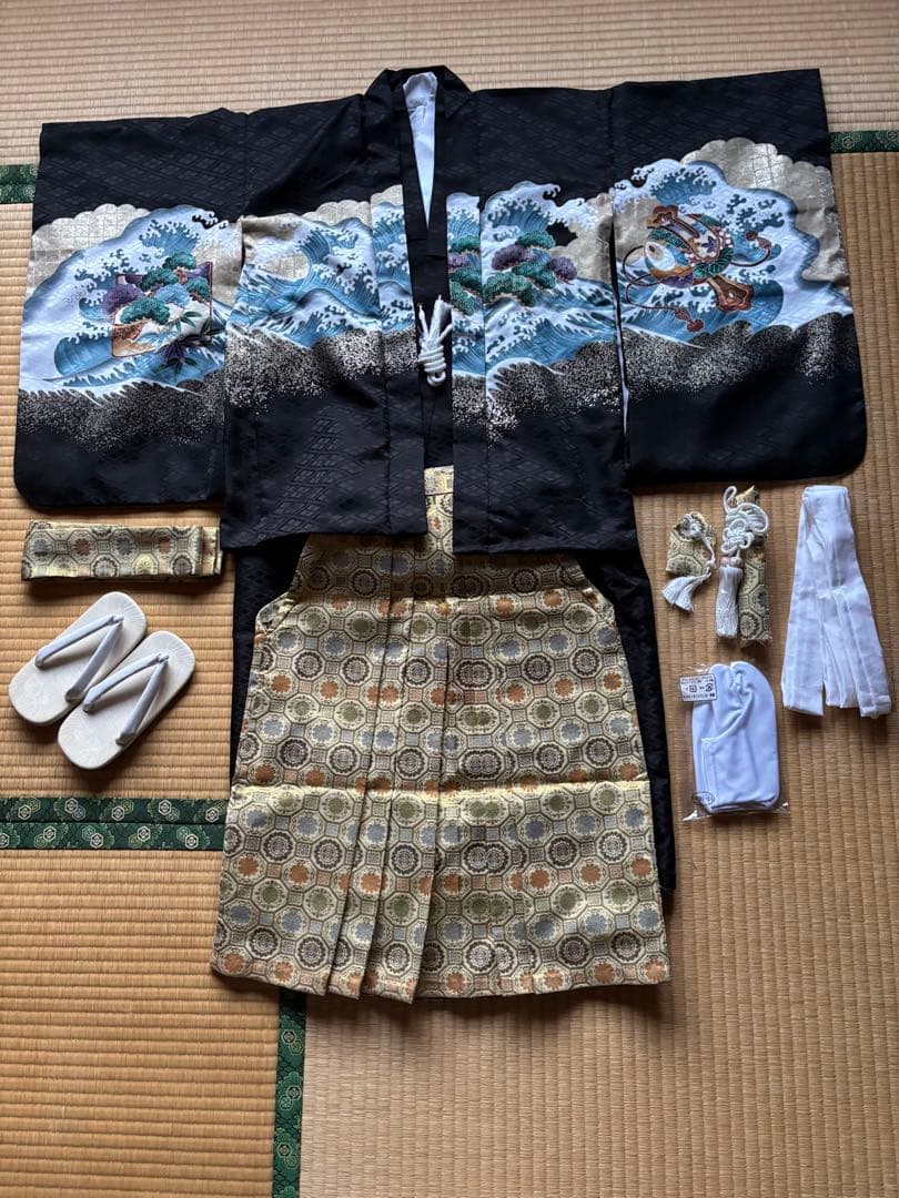 七五三　男子５歳　祝い着
