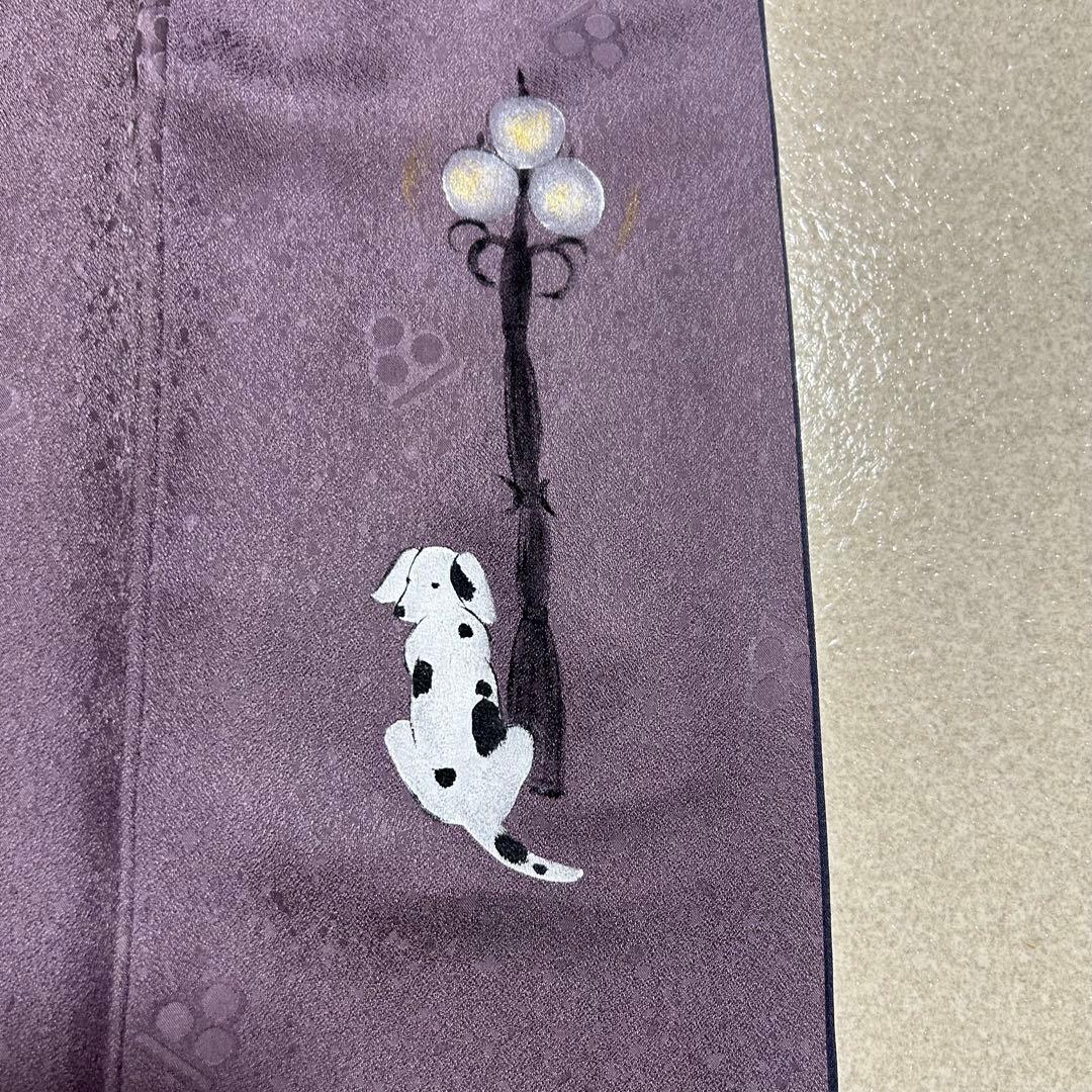 【 値下げ 】 一蔵謹製　八掛がオシャレ！　表もボーダーでオシャレな訪問着４１３