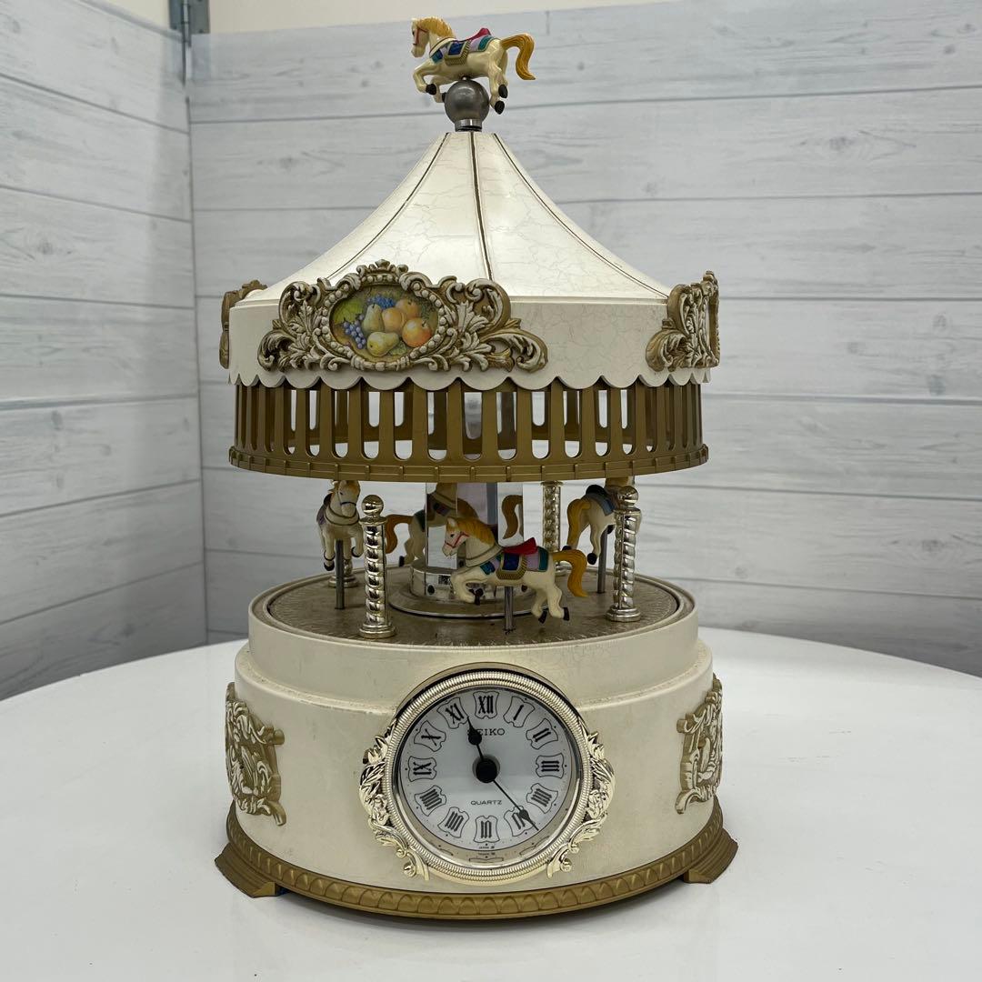 SEIKO メリーゴーランド RE702W オルゴール 置時計 魅惑のワルツ