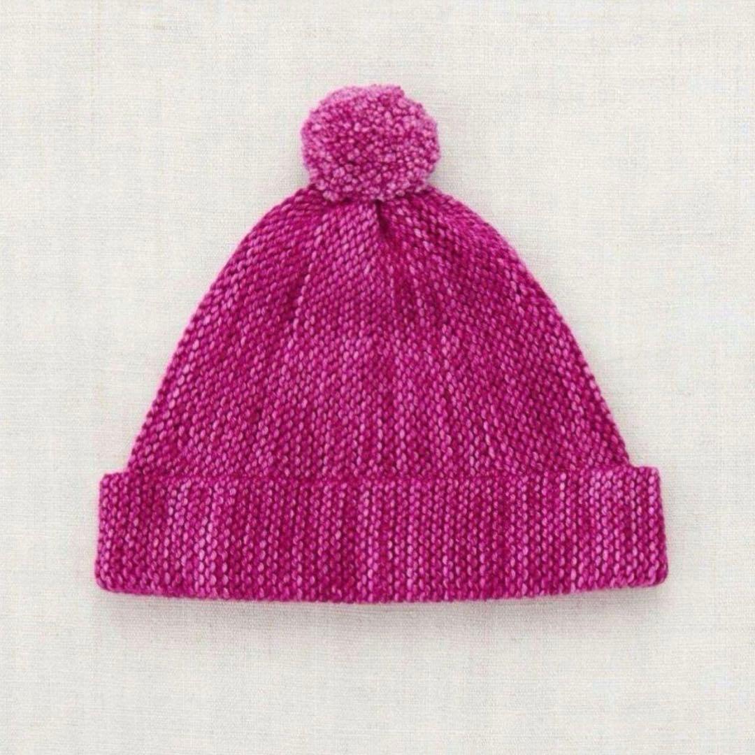 帽子 misha&puff garter hat fuchsia 4-8y