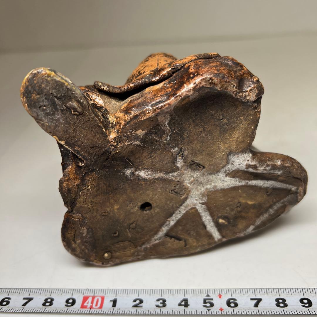 真清水蔵六　西行像　木箱付　高さ13㎝東Y7-0512①タサチ