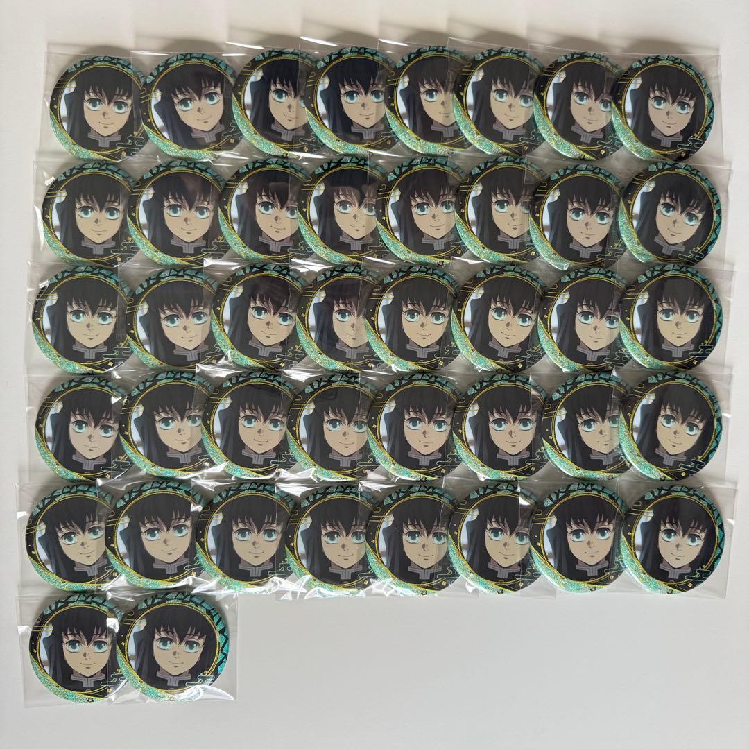 鬼滅の刃　時透無一郎　螺鈿風シリーズ缶バッジ