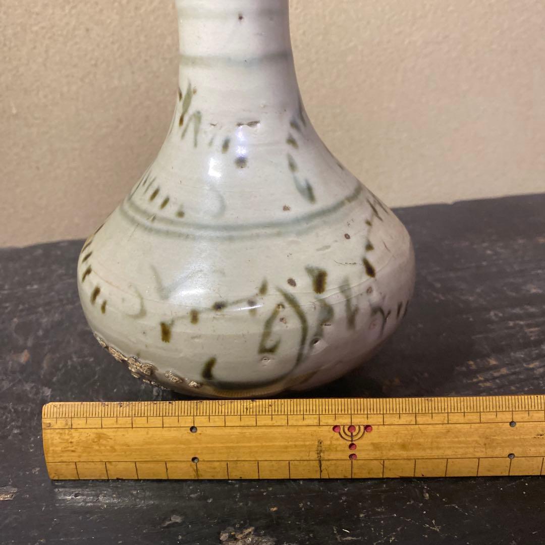 中国古玩　染付徳利17cm12cm