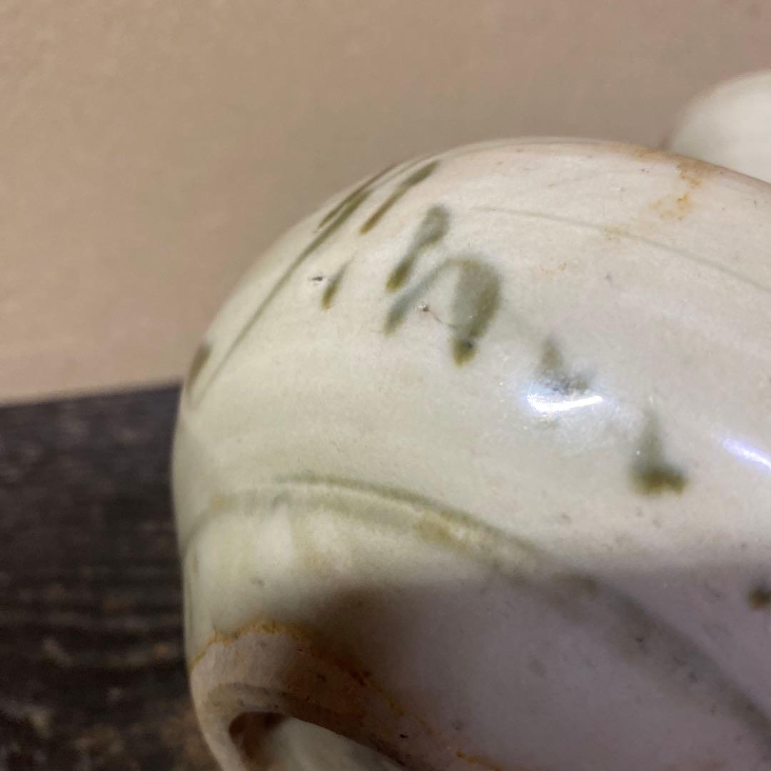 中国古玩　染付徳利17cm12cm