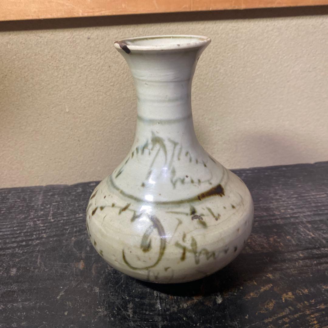 中国古玩　染付徳利17cm12cm