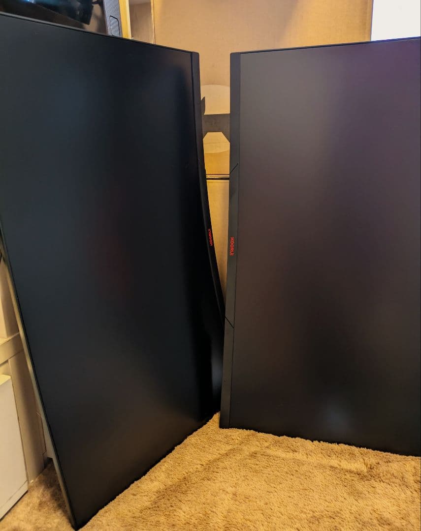 KOORUI 27E6QC 湾曲ゲーミングモニター 美品 2枚セット