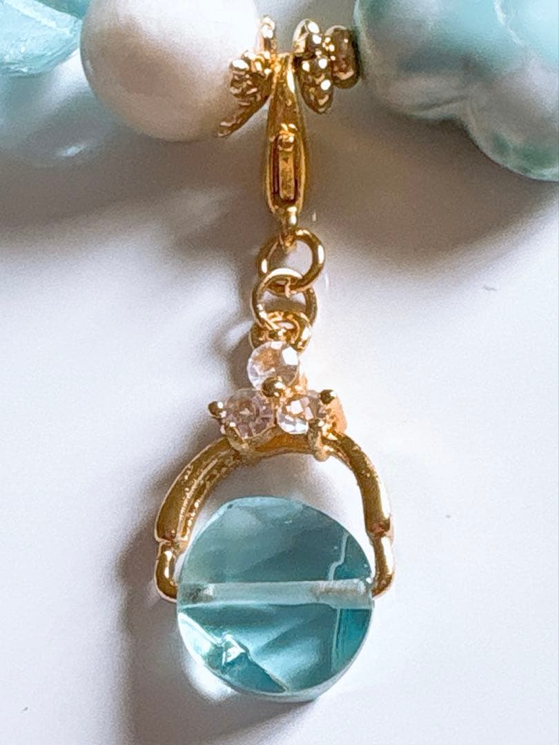 Berry様♥️ラリマー 大玉16.6mm＆ブルートパーズ天然石ブレスレット