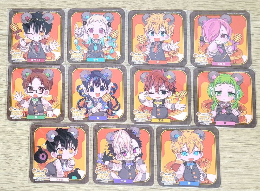 地縛少年花子くん 2 motto cafe くま コースター 11種