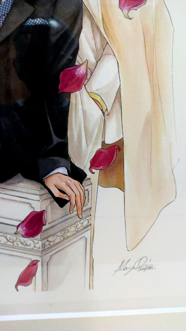 新品・未使用！版画アート イラストレーター・漫画家 沖麻実也の版画技法の作品！