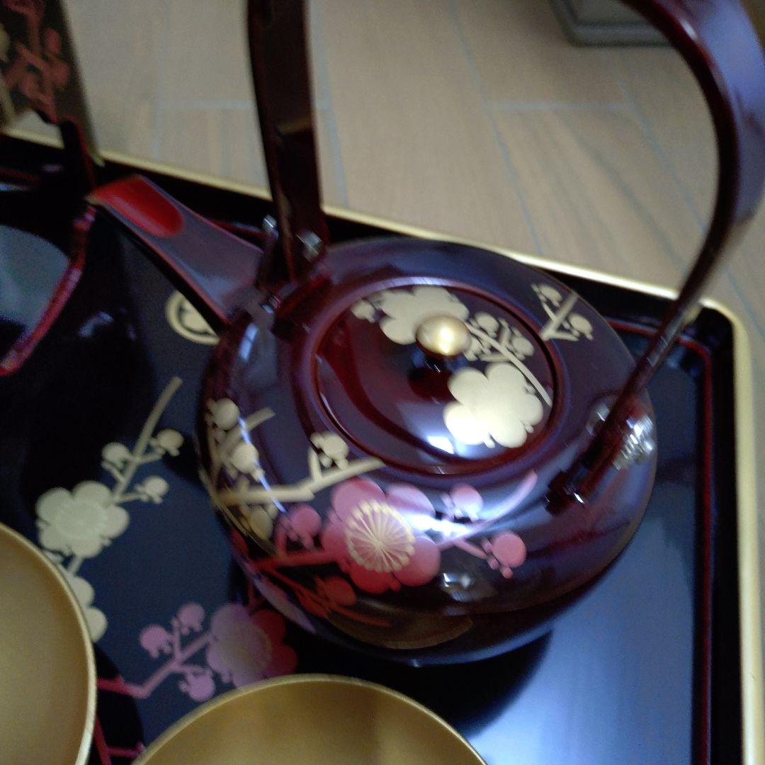 会津塗　御屠蘇器セット　(菊華堂製)美品　 紙箱入