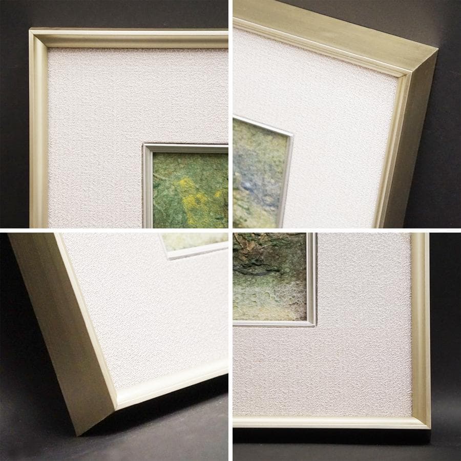 山内一生 人間国宝 小原和紙工芸 和紙工芸 日本画 絵画 額装