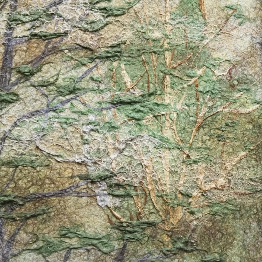 山内一生 人間国宝 小原和紙工芸 和紙工芸 日本画 絵画 額装