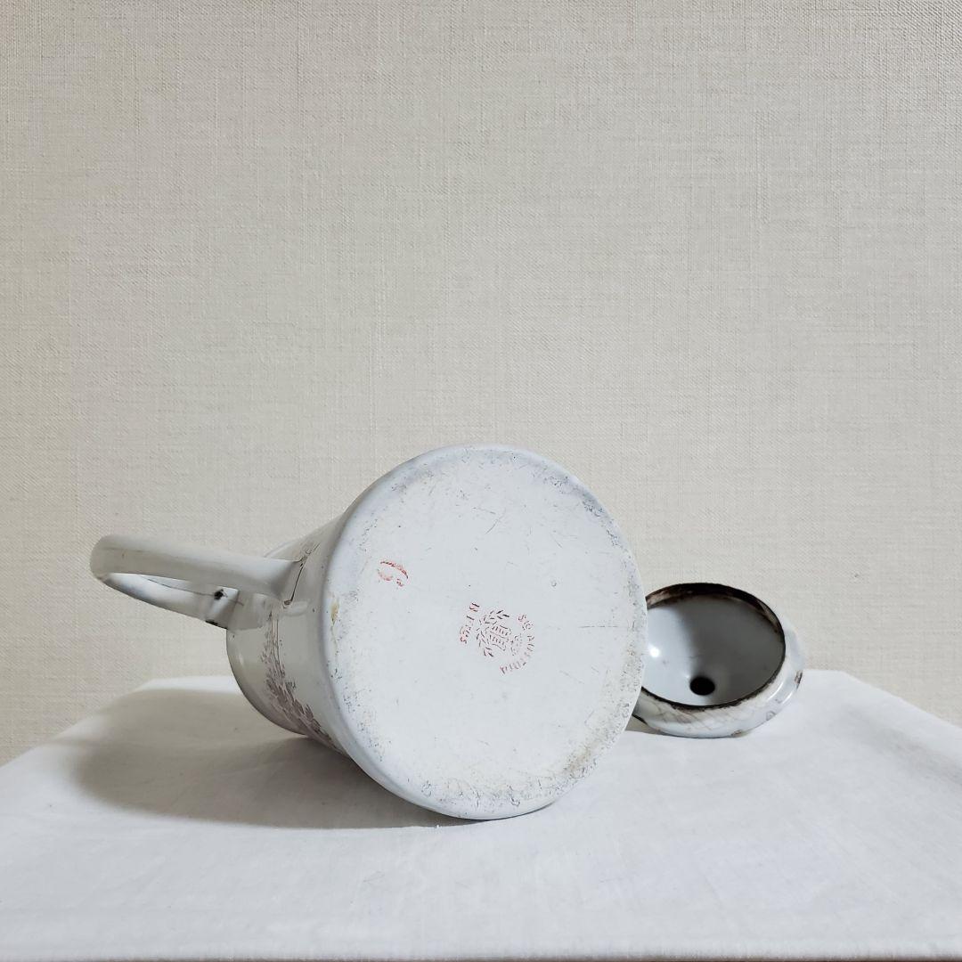 アンティーク　ホーローポット　BF社