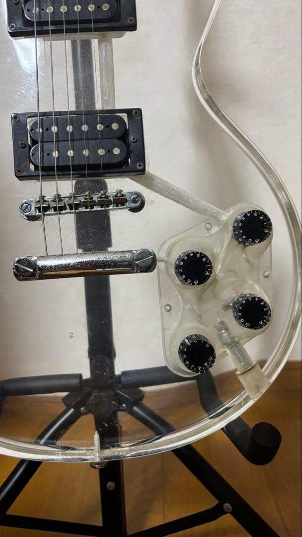 Barclay 透明アクリル エレキギター　ジャンク