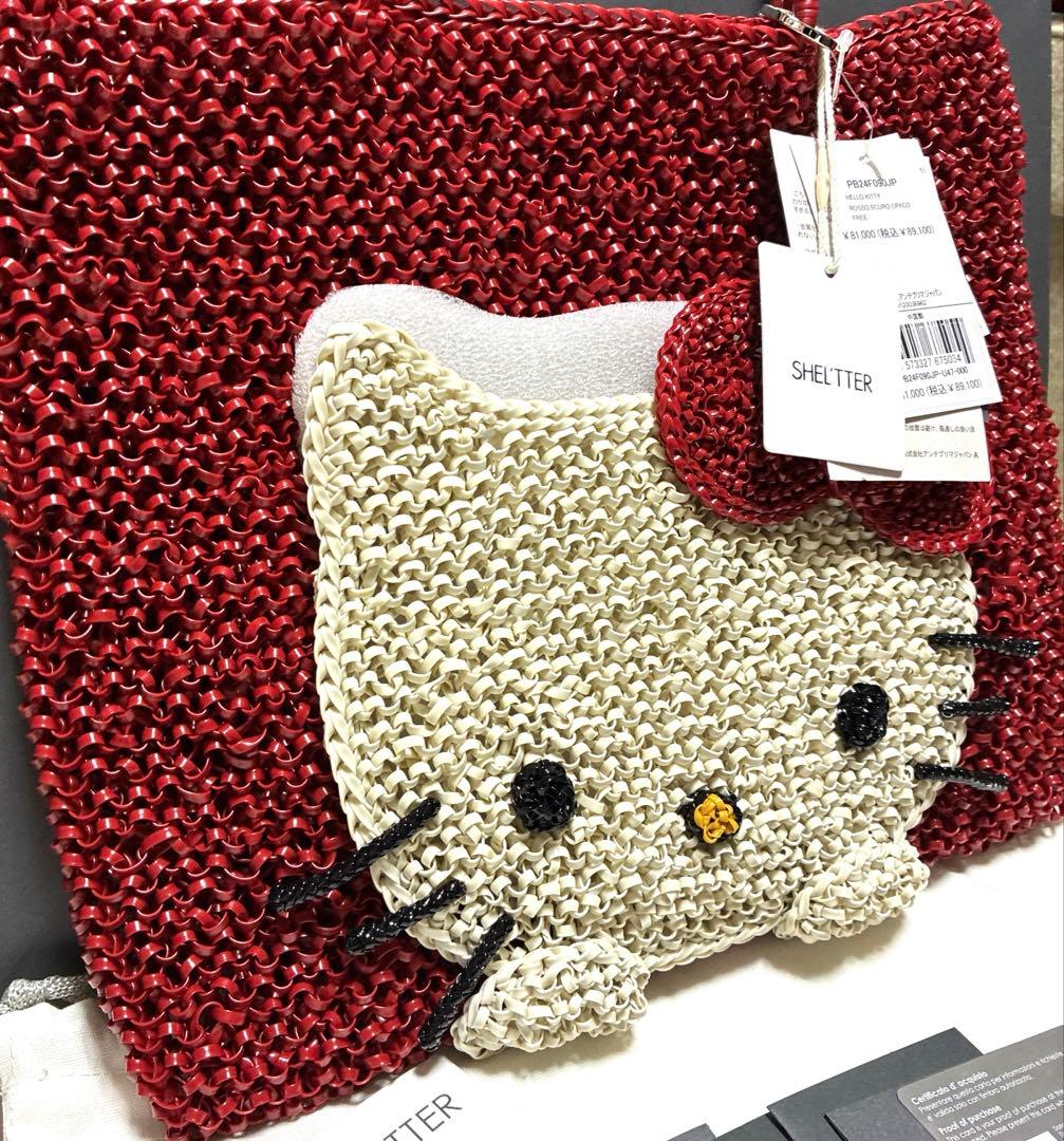 アンテプリマ ハローキティ/スクエア ラージ/マットレッド 新品未使用品