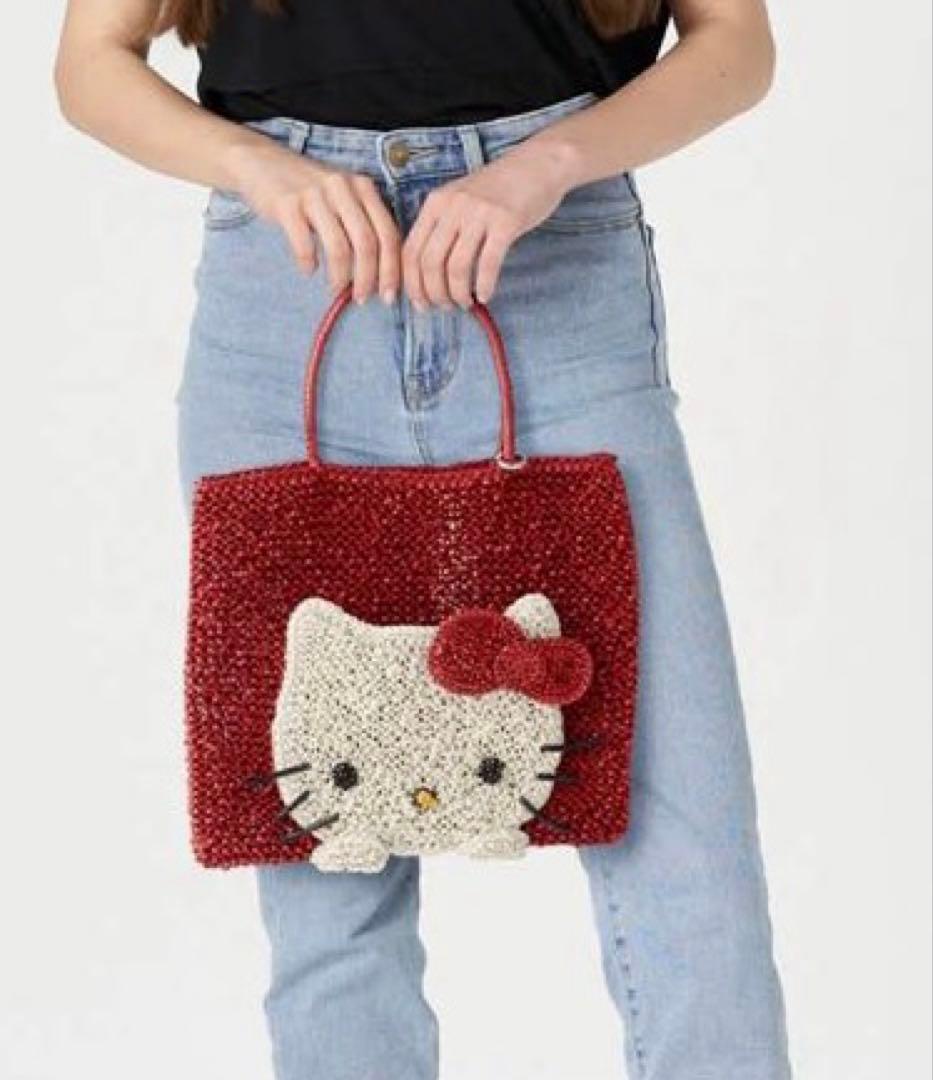 アンテプリマ ハローキティ/スクエア ラージ/マットレッド 新品未使用品