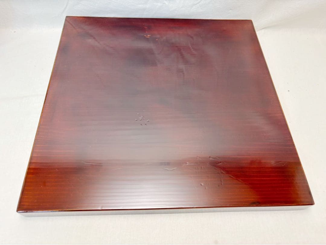 美品 茶道具 塗師 表完作 三友棚 三千家好み 梅蒔絵 組み立式 木地溜塗 共箱