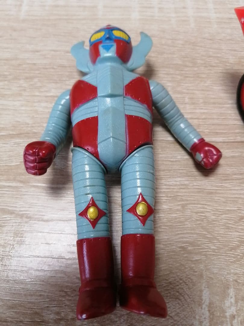 昭和レトロソフビ、電人ザボーガーフィギュアとバイクセット当時物