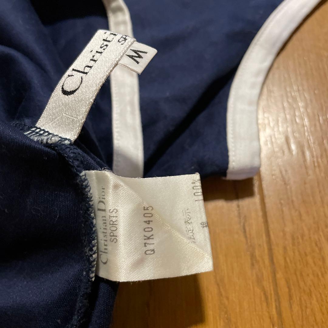 Christian Dior クリスチャンディオール ロゴ刺繍タンクトップ