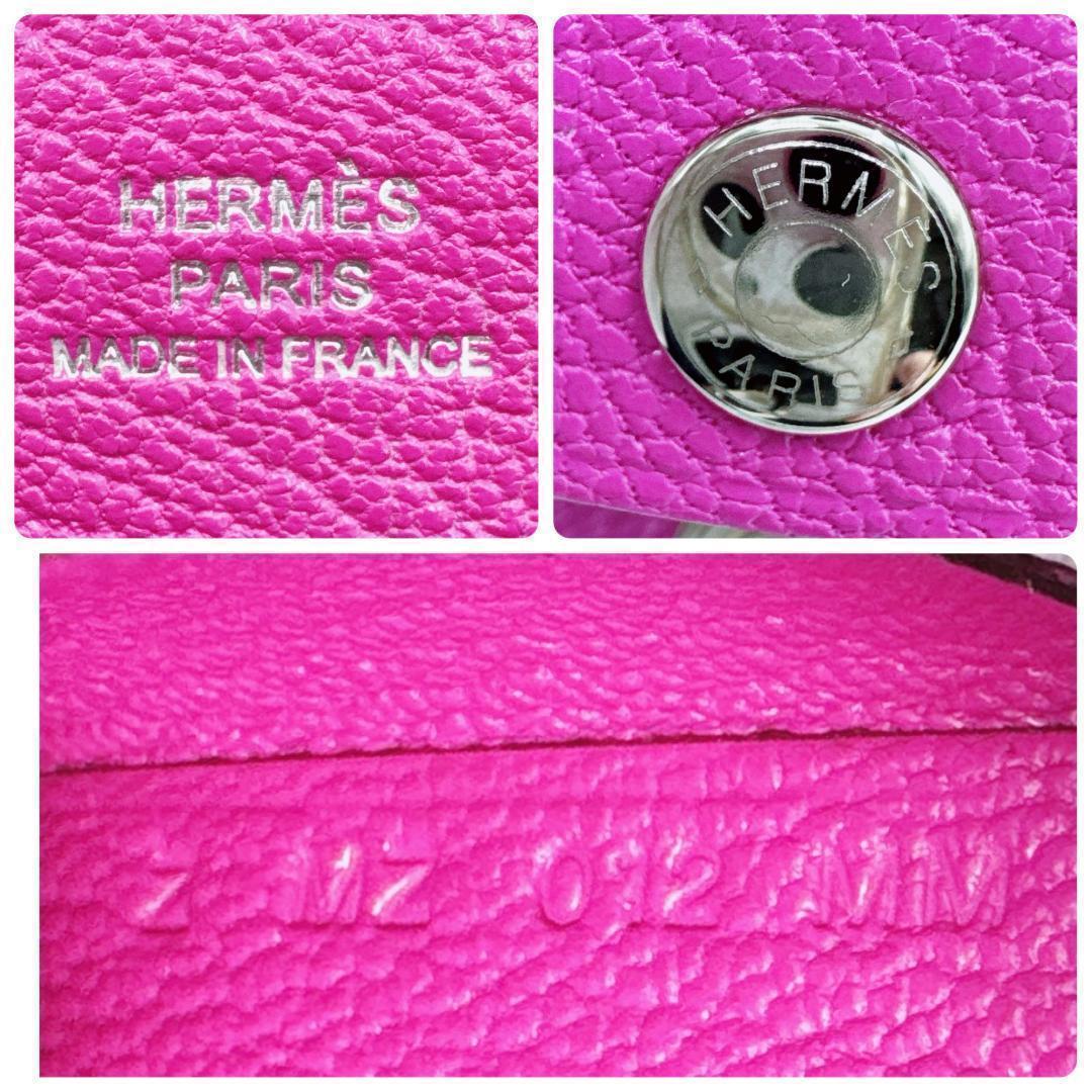 エルメス カルヴィ デュオ カードケース ミニ財布 小銭入れ Z シェブルミゾル