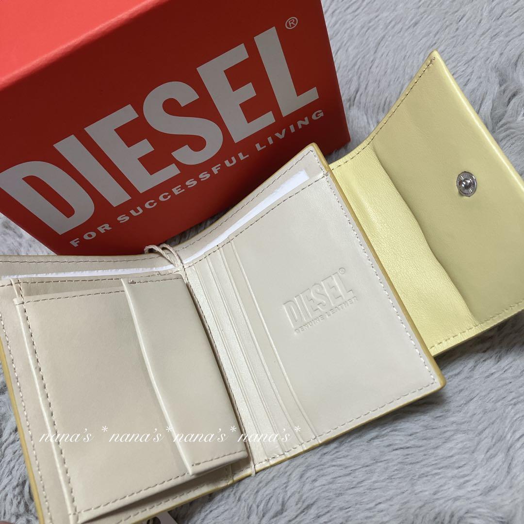 【新品】DIESEL ディーゼル 一粒万倍日 幸運の黄色い財布 二つ折り財布 箱