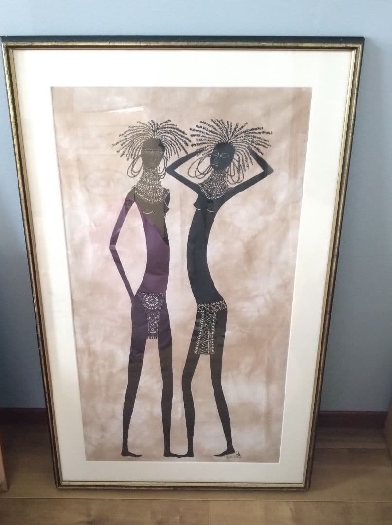 《値下げOK》Heidi Lange/ハイディランゲ アート　トゥルカナツインズ