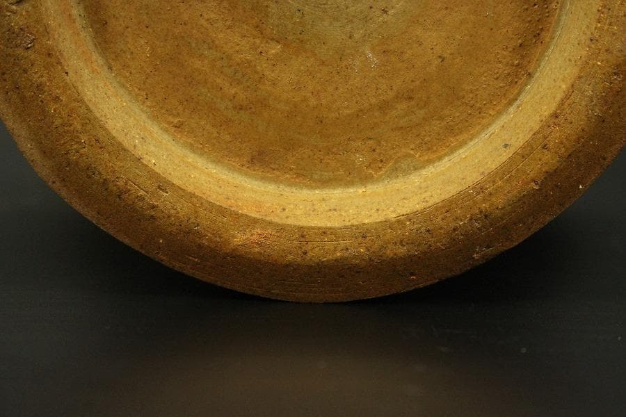 中国美術 紫斑釉 金字 題詞 梅瓶 高35cm(LC129)