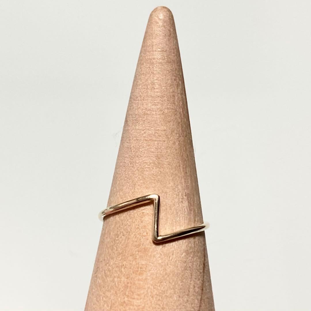 L&Co. K10YG ミニマル デザインリング 11号