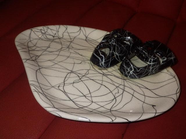 50'S★ツーフェイス★ディッシュ★16★ビンテージ★ジュエリートレイ★小物入れ